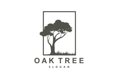 Oak Tree Logo Nature Tree Plant Vector V10