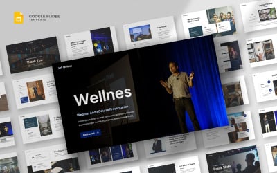 Wellnes - Plantilla de Google Slides para seminarios web y cursos electrónicos