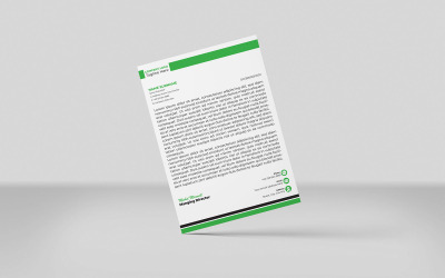 Carta intestata creativa Modello di identità aziendale per carta intestata Stile minimalista