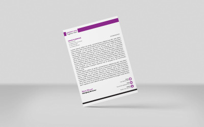 Kreativer Briefkopf Firmenbriefkopf Identitätsdesign