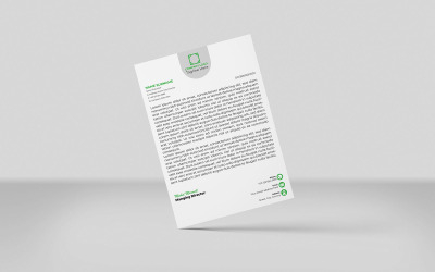 Kreativer Briefkopf Firmenbriefkopf Identitätsvorlage Design Minimal