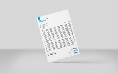 Kreatywny papier firmowy i korporacyjny szablon identyfikacji wizualnej w stylu minimalistycznym