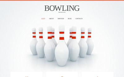 Bowling responsieve website sjabloon