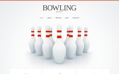 Modelo de site responsivo para boliche