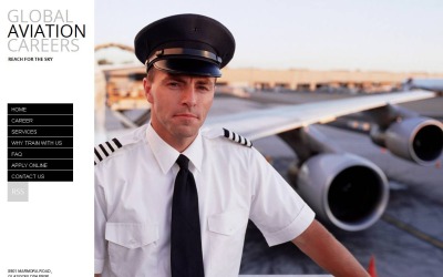 Premium Flight School Moto CMS HTML Template Moto CMS HTML-mall #45112