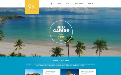 Responsywny szablon Joomla Travel Company #45159
