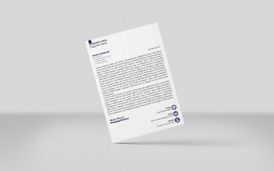 Carta intestata creativa Modello di identità aziendale Carta intestata Design Stile minimalista-180