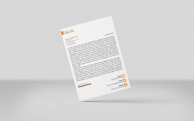 Creative Letterhead Corporate Letterhead Identity Template Design Magenta And Black color