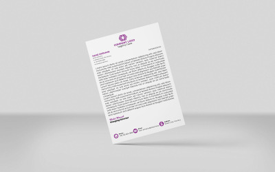 Kreatywny papier firmowy Papier firmowy korporacyjny Szablon tożsamości Projekt Minimalistyczny styl czarny