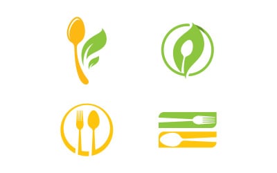 Modello vettoriale del logo del ristorante V13