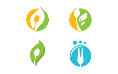 Modello vettoriale del logo del ristorante V14