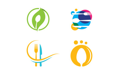 Modello vettoriale del logo del ristorante V15