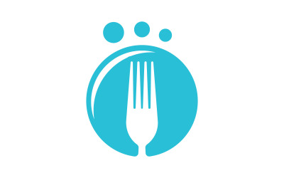 Modello vettoriale del logo del ristorante V7