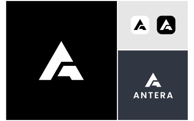 Bokstaven En Geometrisk Modern Logotyp