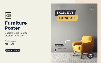 Furniture Poster Design Template 07