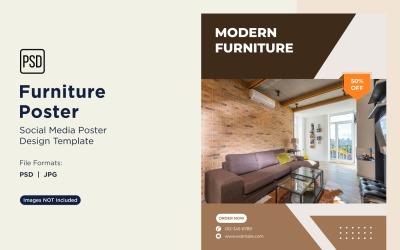 Furniture Poster Design Template 08