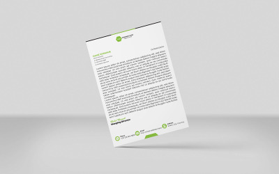 Kreatives Design im minimalistischen Stil, Vorlage 2 Farben