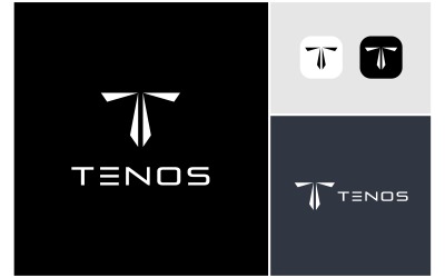 Lettera T Logo moderno astratto