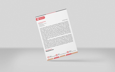 Modello di identità creativo in stile minimale Design 3 colori