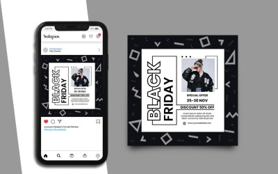 Modello di social media per il Black Friday 9