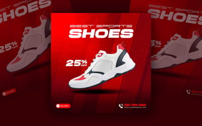 Shoes Sale Social  Media Post Template