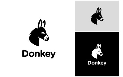 Åsnehuvud Illustration Logotyp