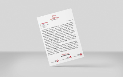 Carta intestata creativa Modello di identità aziendale Carta intestata Design Minimal ARANCIONE 1 COLORE