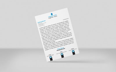 Kreatywny papier firmowy Papier firmowy korporacyjny Szablon identyfikacji Projekt Minimalistyczny styl KOLOR 3