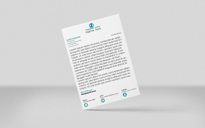 Yaratıcı Antetli Kağıt Kurumsal Antetli Kağıt Kimlik Şablonu Tasarım Minimal Stil 2 RENK