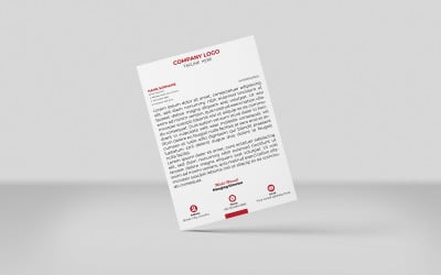 Brown Color Creative Letterhead Corporate Letterhead Identity Template Design Minimal Style