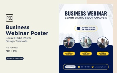 Business Webinar Poster Design Template 03