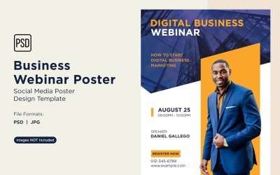 Business Webinar Poster Design Template 05