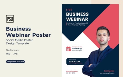 Business Webinar Poster Design Template 14