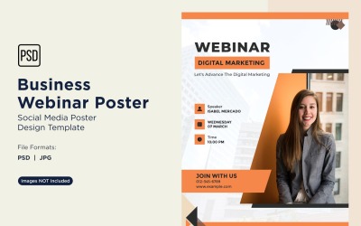 Business Webinar Poster Design Template 19