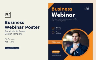 Business Webinar Poster Design Template 21