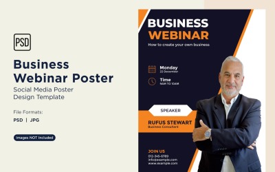 Business Webinar Poster Design Template 23