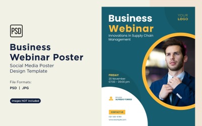 Business Webinar Poster Design Template 27