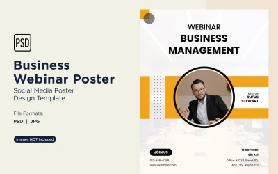 Business Webinar Poster Design Template 29