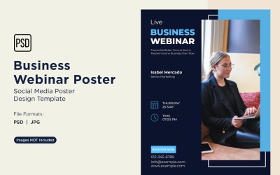 Business Webinar Poster Design Template 32