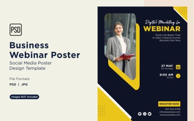 Business Webinar Poster Design Template 33