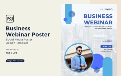 Business Webinar Poster Design Template 34
