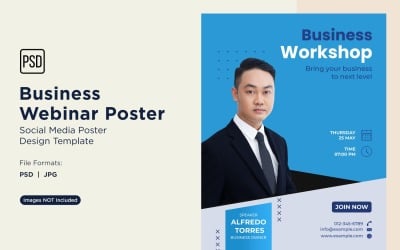 Business Webinar Poster Design Template 35