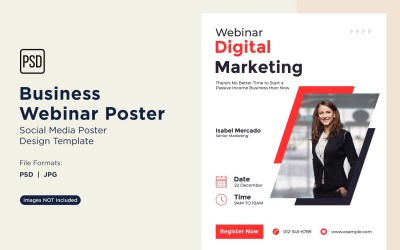 Business Webinar Poster Design Template 37