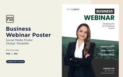 Business Webinar Poster Design Template 38