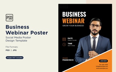 Business Webinar Poster Design Template 39