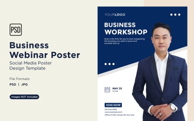 Business Webinar Poster Design Template 40