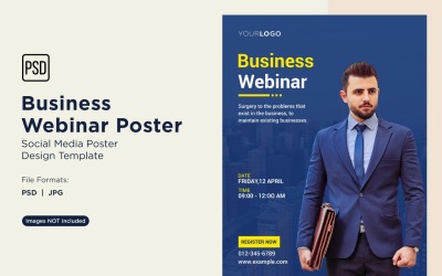 Business Webinar Poster Design Template 41