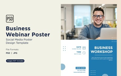 Business Webinar Poster Design Template 42