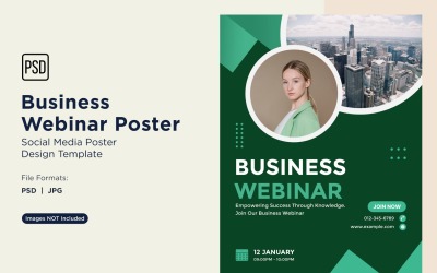 Business Webinar Poster Design Template 44