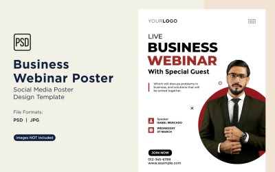 Business Webinar Poster Design Template 45